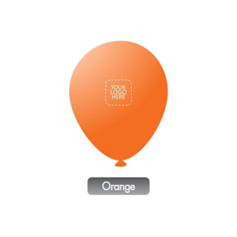 Standard Balloons - Orange with Logo